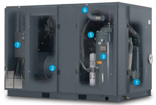 Máy nén không khí vít quay 90 kW GL90VSD