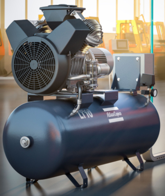 Atlas LT10 Rotary Screw Air Compressor 7.5Kw 50hz 68-83 DB (((A)