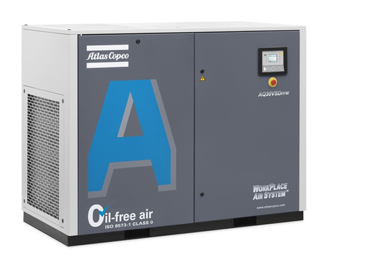 30kw không dầu Atlas vít máy nén không khí AQ-30 VSD 72dB Lượng tiếng ồn