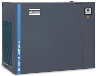 Không khí làm mát động cơ trực tiếp 45KW/60HP Máy nén không khí vít không dầu AQ45VSD Với hàm lượng dầu 0 ppm