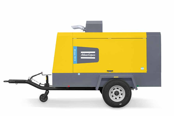 Máy nén di động X-AIR+ 777-22 với áp suất 13-22 bar và màu vàng