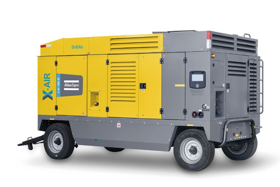 Máy nén di động màu vàng với tắt tự động Có X-AIR 1300-35