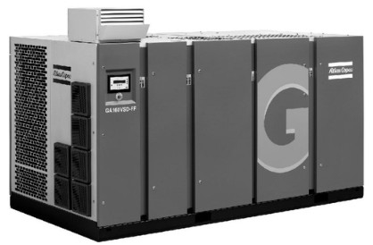 Vòng xoắn quay dầu phun GA160VSD GA Series Of Atlas với xây dựng trong khô