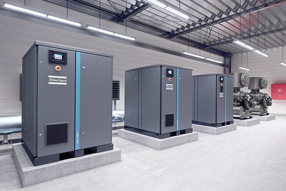 Không dầu ZE ZA VSD, áp suất thấp Atlas máy nén không khí vít Chứng chỉ EMC