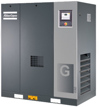 Máy nén không khí vít Atlas G Series G90 với vòng bi bên không có động cơ được bôi trơn suốt đời