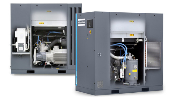 Đồng nhôm Rotary dầu tiêm Atlas vít máy nén không khí Ga55