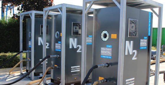 NGP115 Atlas Nitrogen, PSA Nitrogen Gas Generator 1191kg Trọng lượng