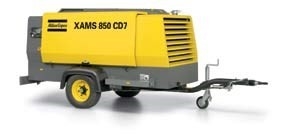 Máy nén khí di động XAMS850Cd Áp suất làm việc định mức 8.6 Bar 5000*2000*2000 Mm dùng cho thi đấu và hiệu suất